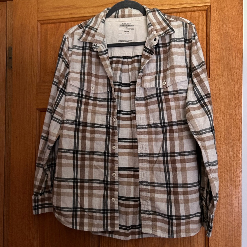 REI Brown Plaid Men's Shirt